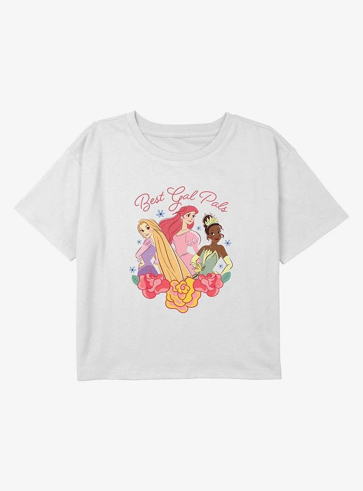 Disney Princess Best Gal Pals Youth Girls Boxy Crop T-Shirt
