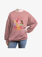 Disney Princess Best Gal Pals Womens Oversized Sweatshirt