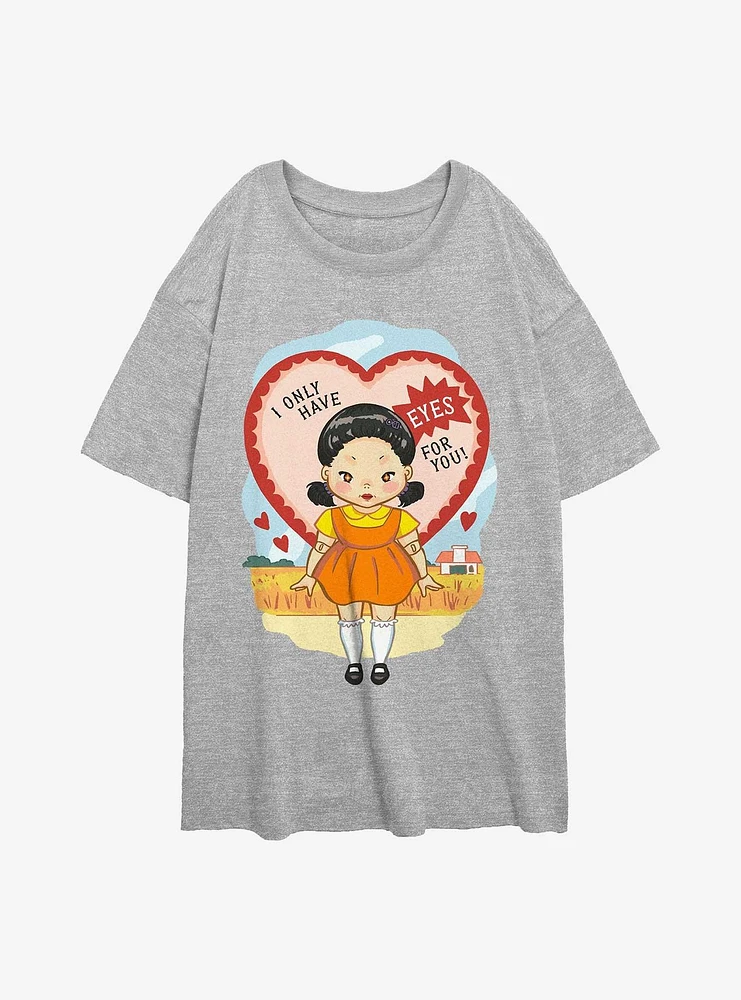 Squid Game I Only Have Eyes For You Womens Oversized T-Shirt