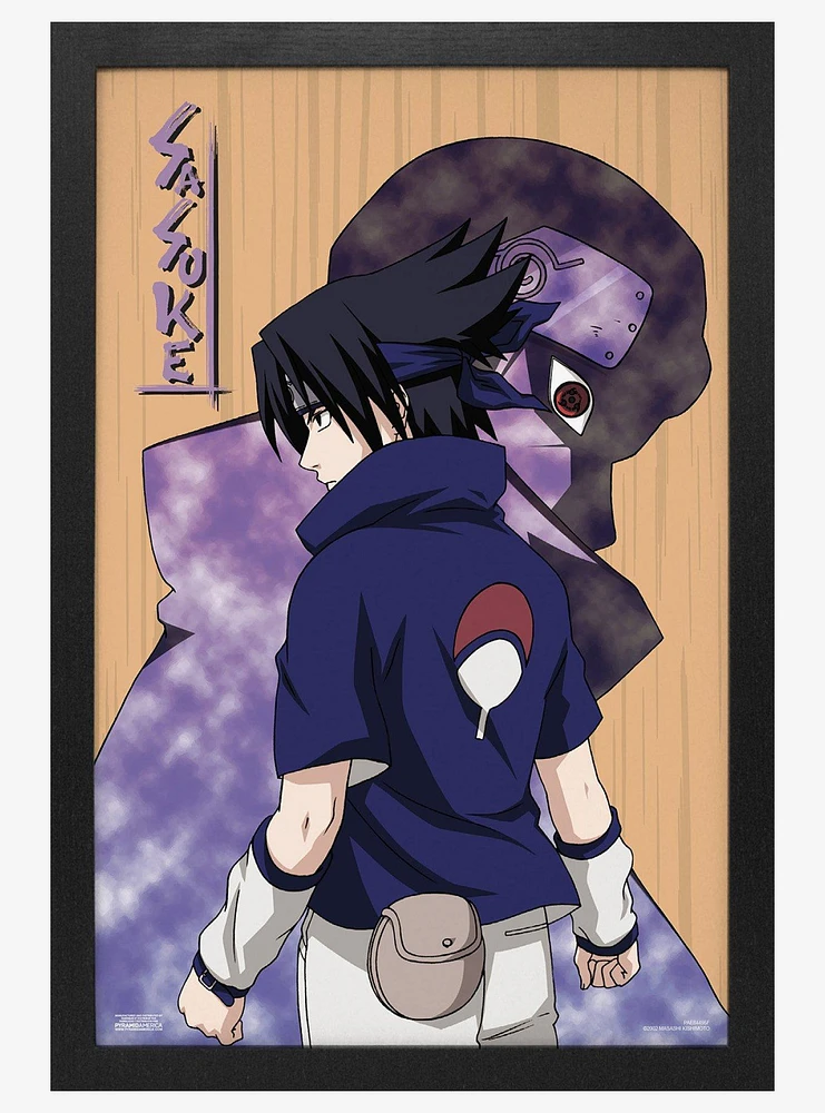 Naruto Shippuden Sasuke Framed Wall Art