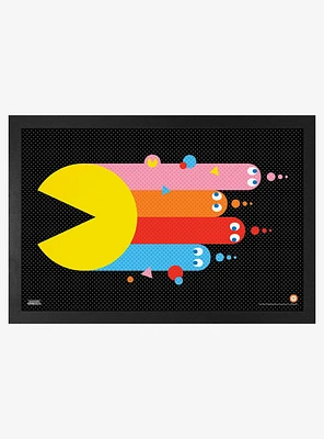 Pac-Man Streaks Framed Wall Art