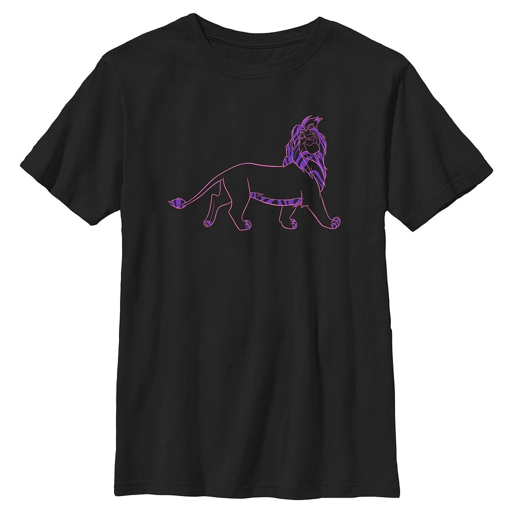 Disney The Lion King Purple Pattern Zimba Youth T-Shirt