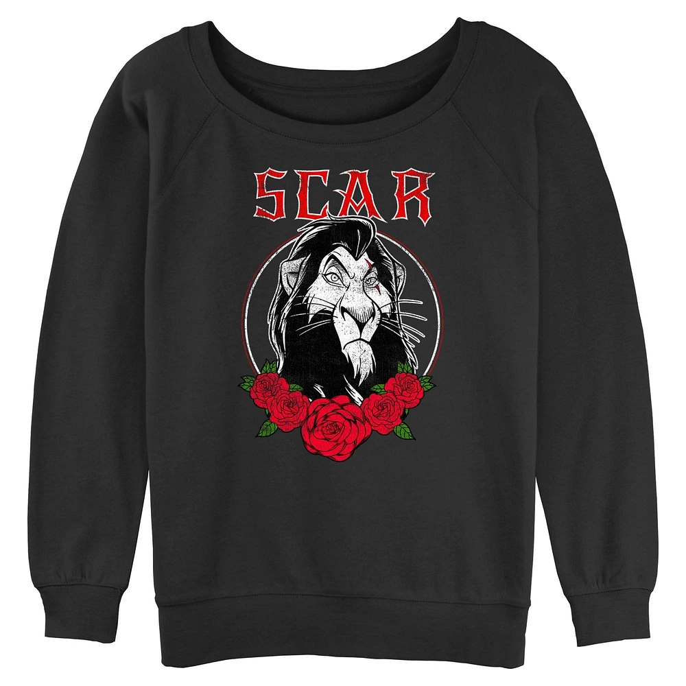 Disney The Lion King Scar Rose Womens Slouchy Sweatshirt