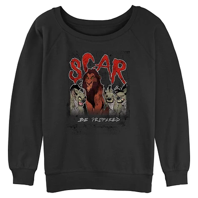 Disney The Lion King Scar Be Prepared Womens Slouchy Sweatshirt