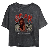 Disney The Lion King Scar Be Prepared Mineral Wash Womens Crop T-Shirt