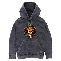 Disney The Lion King Scar Pattern Face Mineral Wash Hoodie