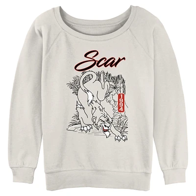 Disney The Lion King Scar 1994 Retro Womens Slouchy Sweatshirt