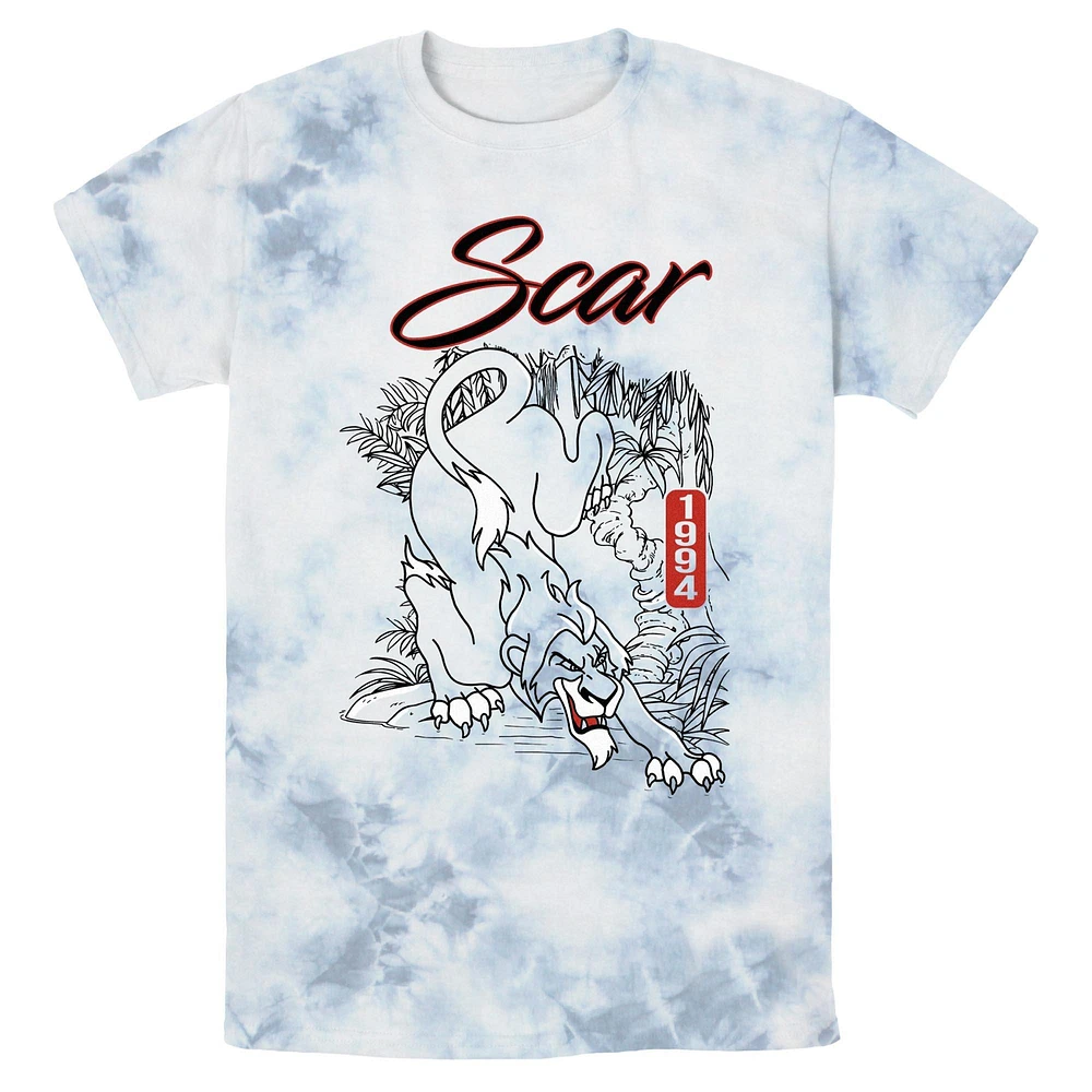 Disney The Lion King Scar 1994 Retro Tie-Dye T-Shirt