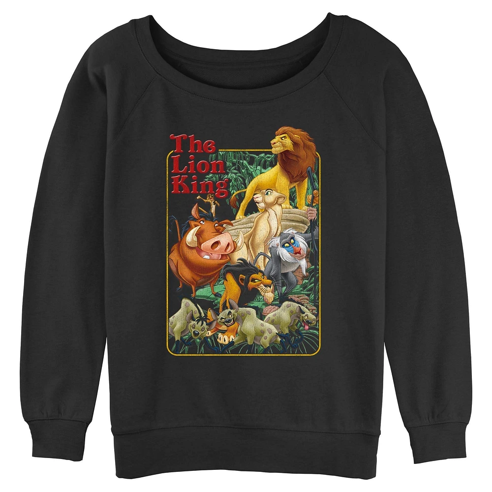 Disney The Lion King Retro Group Womens Slouchy Sweatshirt