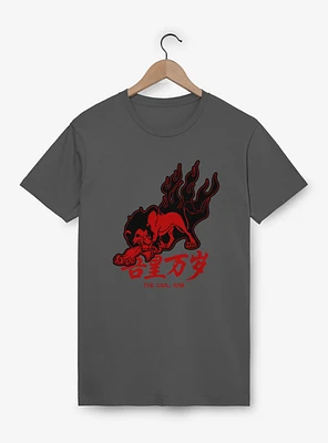 Disney The Lion King Red Flames Scar Garment Dye T-Shirt