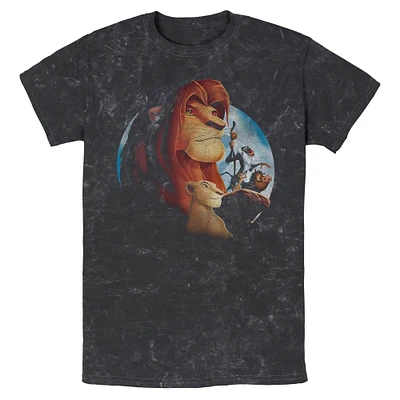 Disney The Lion King Movie Icon Group Mineral Wash T-Shirt