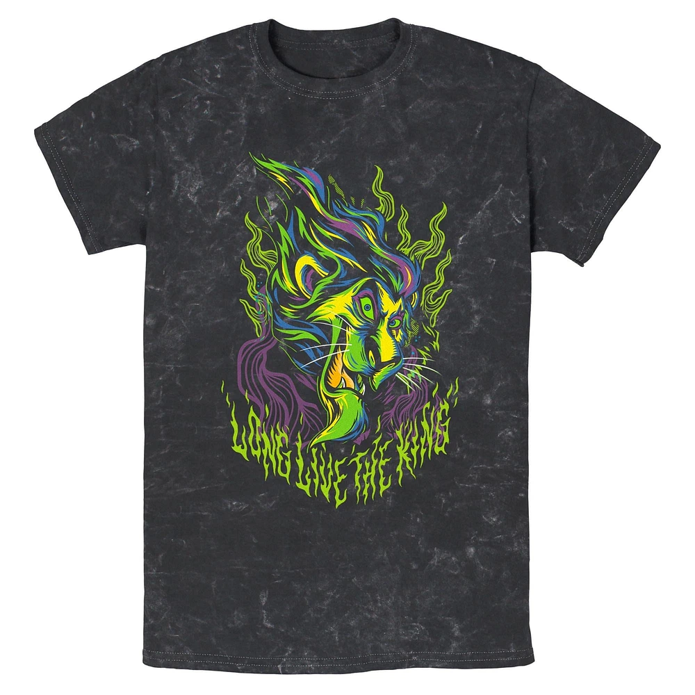 Disney The Lion King Long Live Scar Metal Mineral Wash T-Shirt