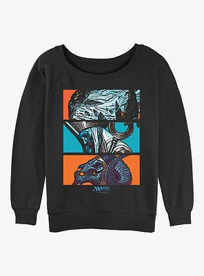 Magic: The Gathering Maelstrom Wanderer, Mikaeus, Neheb Womens Slouchy Sweatshirt