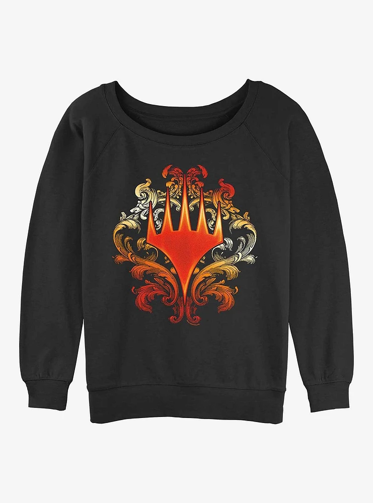 Magic: The Gathering Decorative Planeswalker Symbol Womens Slouchy Sweatshirt