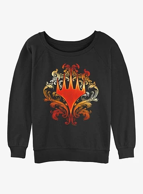 Magic: The Gathering Decorative Planeswalker Symbol Womens Slouchy Sweatshirt