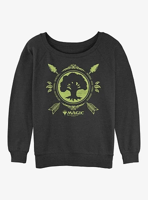 Magic: The Gathering Forest Mana Womens Slouchy Sweatshirt