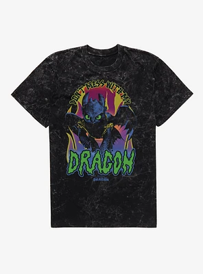 HTTYD Don't Mess With My Dragon Mineral Wash T-Shirt