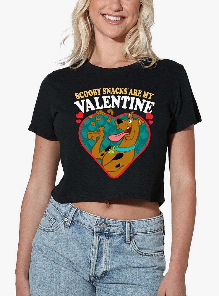 Scooby-Doo! Scooby Snacks Are My Valentine Women's Crop Top T-Shirt