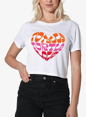 Teenage Mutant Ninja Turtles Totally Turtle Love Women's Crop Top T-Shirt