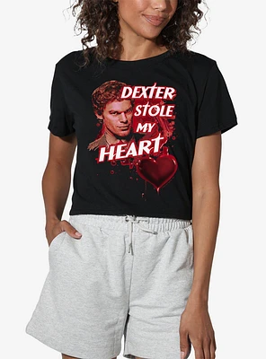 Dexter Bloody Heart Women's Crop Top T-Shirt