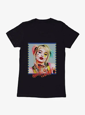 DC Comics Birds Of Prey Harley Quinn Kiss Face Womens T-Shirt