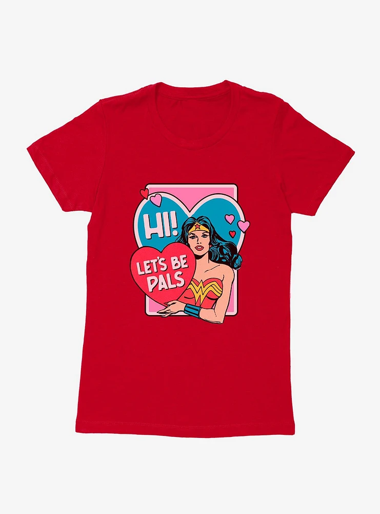 DC Wonder Woman Let's Be Pals Womens T-Shirt