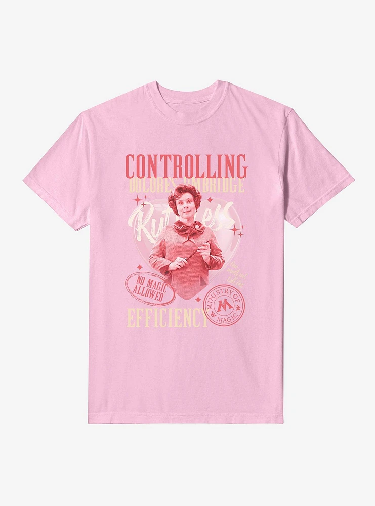 Harry Potter Controlling Dolores Umbridge Garment Dye T-Shirt