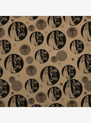 Corpse Bride Logo and Silhouette Premium Kraft Wrapping Paper