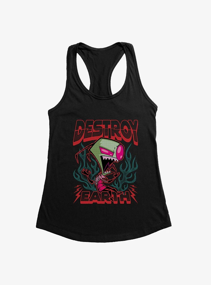 Invader Zim Destroy Womens Tank Top