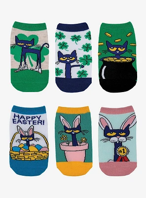 Pete The Cat St. Patrick's & Easter 6-Pair Youth Lowcut Socks