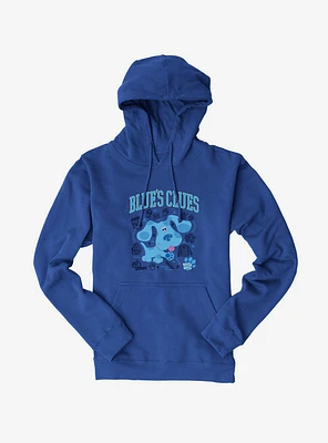 Blue's Clues Collegiate Font Icons Hoodie
