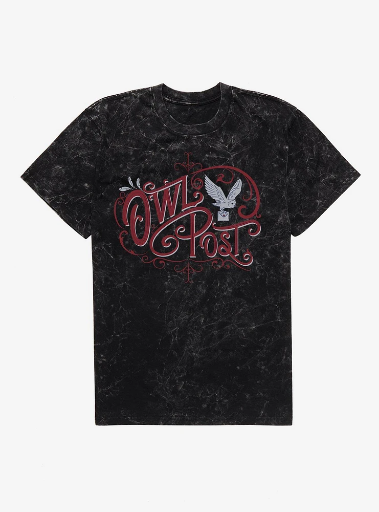 Harry Potter Owl Post Mineral Wash T-Shirt