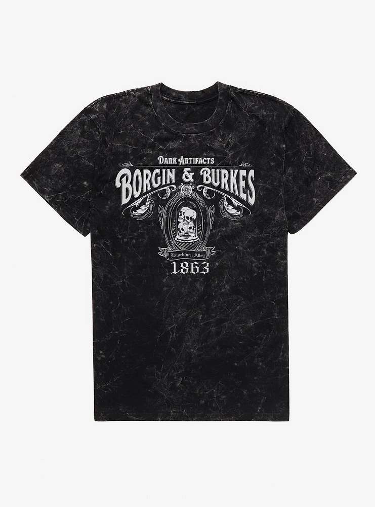 Harry Potter Borgin & Burkes Mineral Wash T-Shirt
