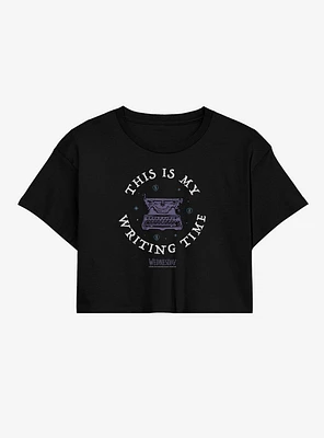 Wednesday This Is My Writing Time Womens Crop T-Shirt