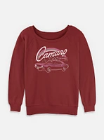 General Motors Checkered Camaro  Womens Slouchy Sweatshirt