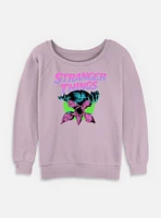 Stranger Things Demogorgon Retro  Womens Slouchy Sweatshirt