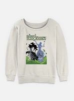 Edward Scissorhands Outside Collage Womens Slouchy Sweatshirt