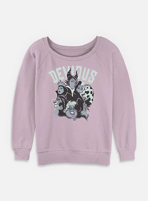 Disney Villains Devious Womens Slouchy Sweatshirt