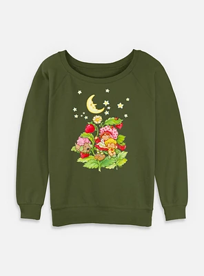 Strawberry Shortcake Berry Moon Womens Slouchy Sweatshirt