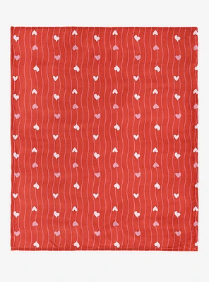 Line Hearts 50x60" Silk Touch Throw Blanket