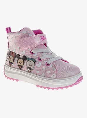 Disney Minnie Mouse High Top Toddler & Youth Platform Sneakers