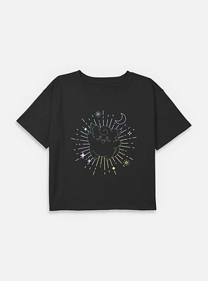 Pokemon Celestial Clefairy Youth Girls Boxy Crop T-Shirt