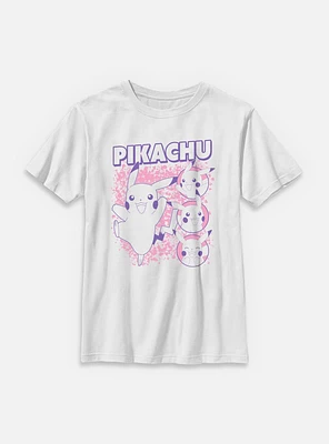 Pokemon Happy Pikachu Icons Youth T-Shirt
