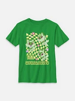 Pokemon Sprigatito Grass Type Checkered Youth T-Shirt