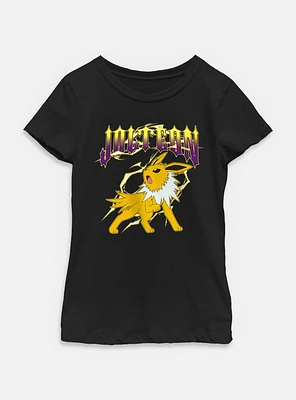 Pokemon Jolteon Thunder Metal Youth Girls T-Shirt