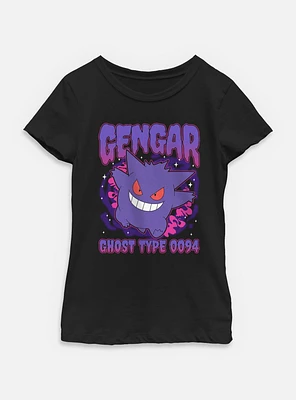 Pokemon Gengar Shadow Type 0094  Youth Girls T-Shirt