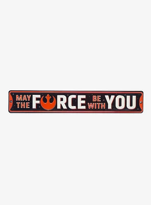 Star Wars May the Force Be With You Metal Wall Art