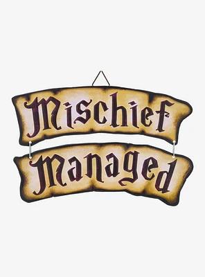 Harry Potter Mischief Managed Hanging Wall Art