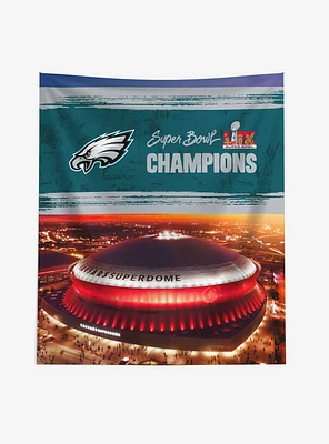 NFL 2025 Super Bowl LIX Philadelphia Eagles Dome 50x60" Wall Hanging