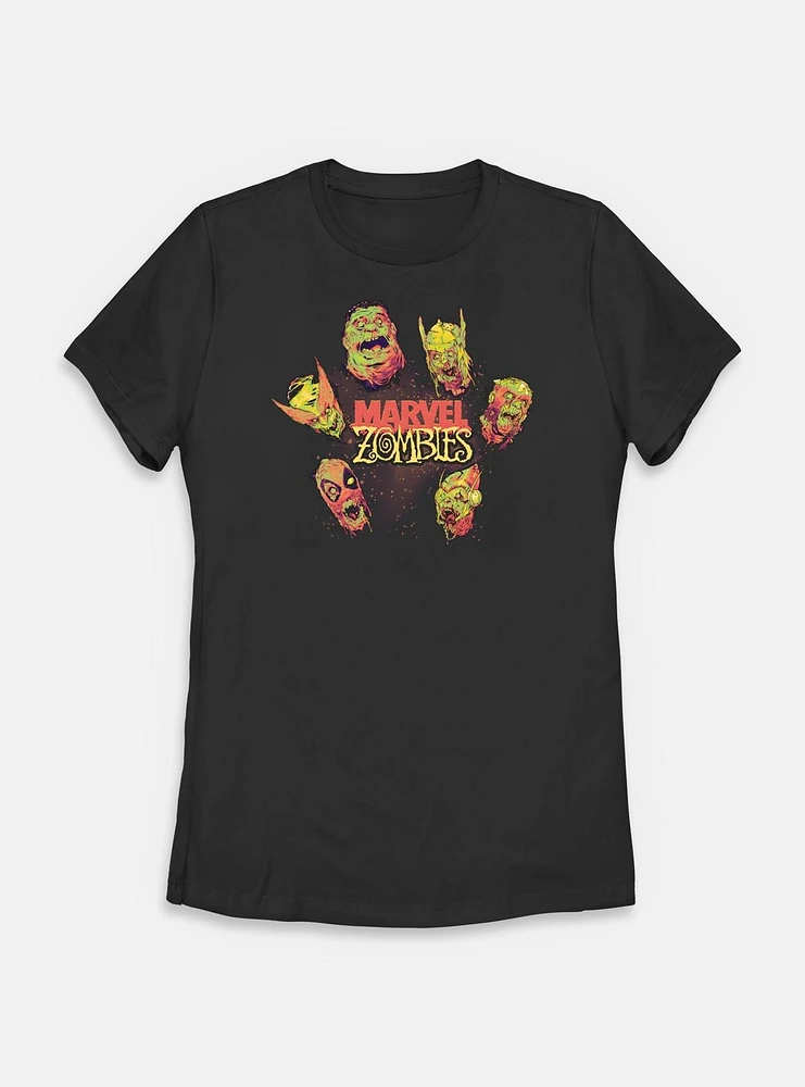 Marvel Zombies Heads Womens T-Shirt